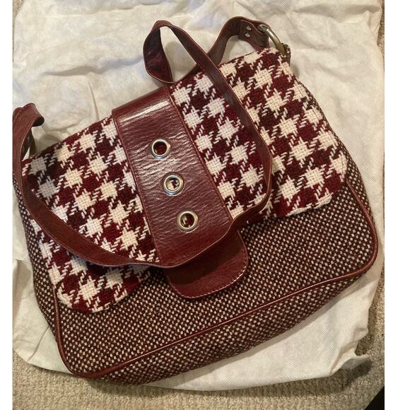 VINTAGE Auto Car Upholstery Crossbody Bag ~ Kim White ~ Chevy Blazer 1975 ATX - Picture 10 of 10